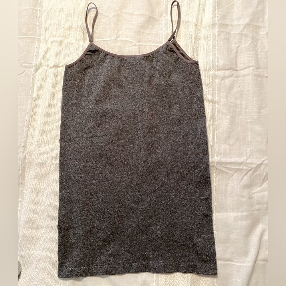 BeMaternity Ingrid & Isabel S gray spaghetti strap tank top